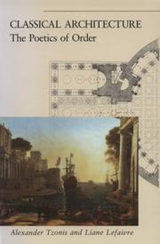 Cover of: Classical architecture: the poetics of order