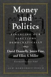 Cover of: Money and Politics (New Democracy Forum)