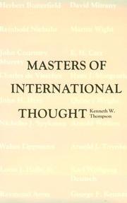 Masters of international thought : major twentieth-century theorists and the world crisis