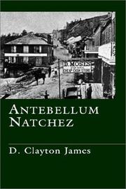 Cover of: Antebellum Natchez