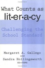Cover of: What Counts As Literacy: Challenging the School Standard (Language and Literacy Series (Teachers College Pr))
