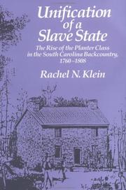 Unification of a slave state by Rachel N. Klein