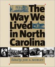 Cover of: The way we lived in North Carolina