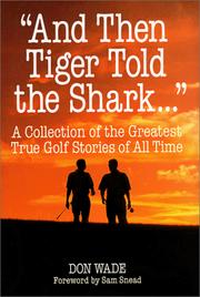 Cover of: "And Then Tiger Told the Shark . . ."