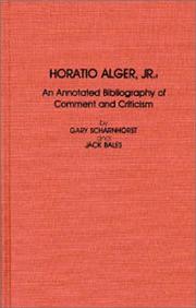 Horatio Alger, Jr by Gary Scharnhorst