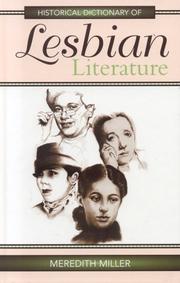 Cover of: Historical dictionary of lesbian literature