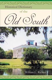 Cover of: Historical dictionary of the Old South