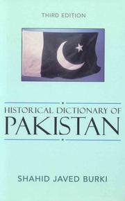 Cover of: Historical Dictionary of Pakistan (Historical Dictionaries of Asia, Oceania, and the Middle East)