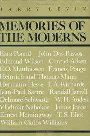 Cover of: Memories of the moderns