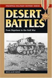 Cover of: Desert Battles: From Napoleon to the Gulf War (Stackpole Military History)