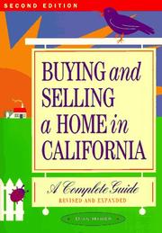 Cover of: Buying and selling a home in California by Dian Davis Hymer