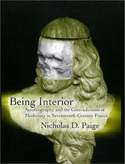 Being interior : autobiography and the contradictions of modernity in seventeenth-century France