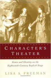 Character's theater : genre and identity on the eighteenth-century English stage