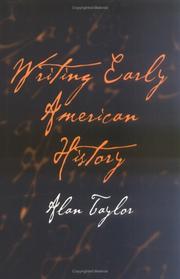 Cover of: Writing early American history