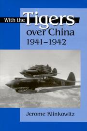 Cover of: With the Tigers over China, 1941-1942
