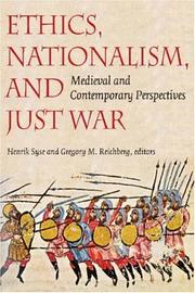 Cover of: Ethics, Nationalism, and Just War: Medieval and Contemporary Perspectives