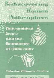 Cover of: Rediscovering Women Philosophers: Philosophical Genre and the Boundaries of Philosophy (Feminist Theory and Politics)