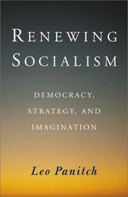 Cover of: Renewing Socialism: Democracy, Strategy, and Imagination