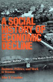 Cover of: A social history of economic decline: business, politics, and work in Trenton