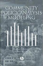 Community policy analysis modeling