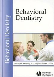Cover of: Behavioral dentistry