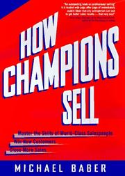 Cover of: How champions sell by Michael Baber