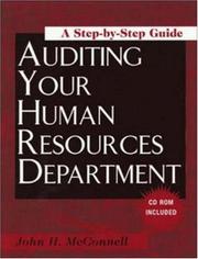Cover of: Auditing Your Human Resources Department: A Step-By-Step Guide