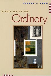 Cover of: A politics of the ordinary