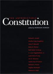 Cover of: The unpredictable constitution by edited by Norman Dorsen.