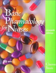 Cover of: Basic pharmacology for nurses