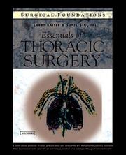 Surgical foundations : essentials of thoracic surgery