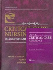Cover of: Critical care nursing: diagnosis and management