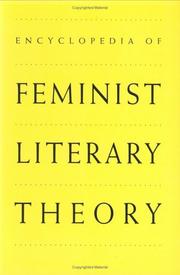 Cover of: Encyclopedia of Feminist Literary Theory by 