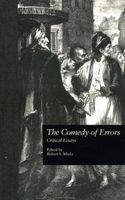 The comedy of errors : critical essays