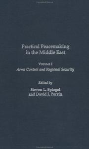 Practical peacemaking in the Middle East. Vol.1, Arms control and regional security