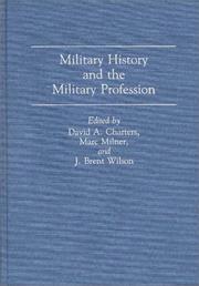 Cover of: Military history and the military profession