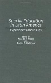 Cover of: Special education in Latin America: experiences and issues