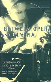Cover of: Between Opera and Cinema (Critical and Cultural Musicology)