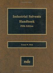 Cover of: Industrial solvents handbook