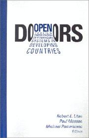 Open doors : foreign participation in financial systems in developing countries