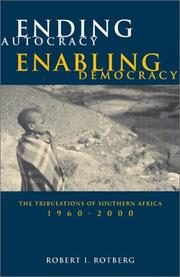 Ending autocracy, enabling democracy : the tribulations of Southern Africa, 1960-2000