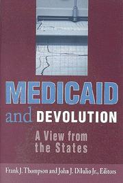 Cover of: Medicaid and Devolution: A View from the States