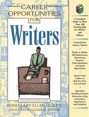 Cover of: Career opportunities for writers by Rosemary Guiley
