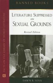 Cover of: Literature suppressed on sexual grounds by Dawn B. Sova