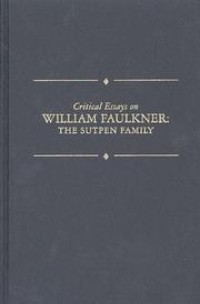 Cover of: Critical essays on William Faulkner by edited by Arthur F. Kinney.