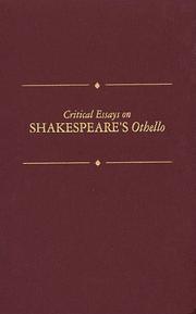 Cover of: Critical essays on Shakespeare's Othello