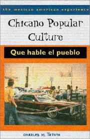 Cover of: Chicano popular culture: que hable el pueblo