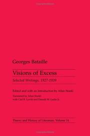 Visions of excess by Georges Bataille