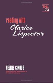 Cover of: Reading with Clarice Lispector by Hélène Cixous