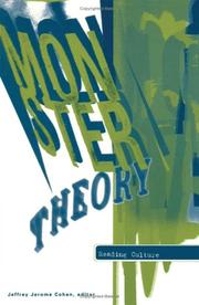 Cover of: Monster theory